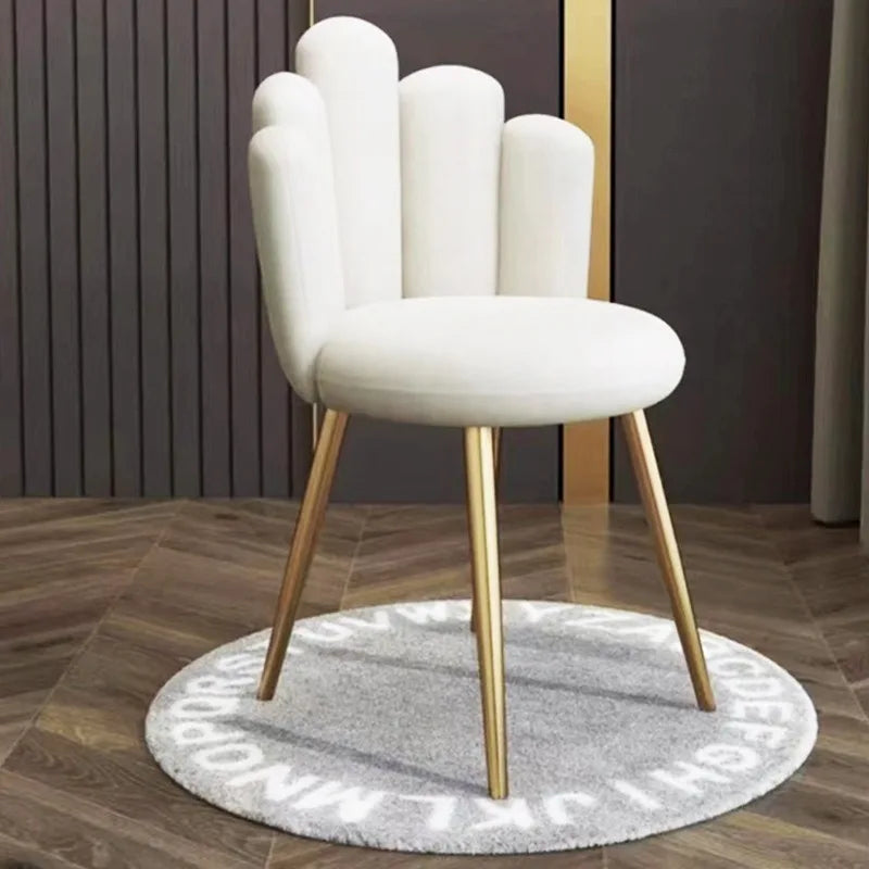 Household dining chair petal chair wholesale designer restaurant back chair soft bag dining chair spot negotiation leisure chair