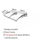 Door Window Awning Big Size PC Board Cover Outdoor Patio Canopy Sun Shelter Window Eaves Rain Cover Awning Aluminum Pergola