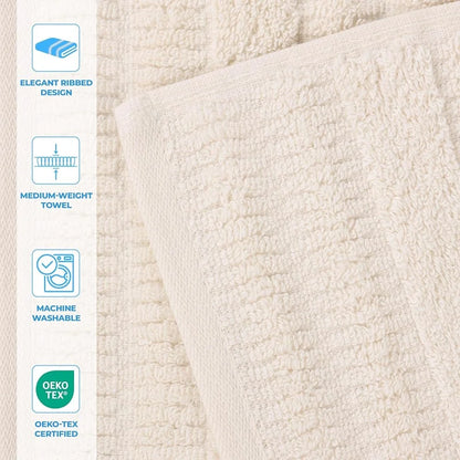 Medium Weight Cotton Blend Towels Quick Dry Ultra-Soft Bath Hand Face Towels Spa Essentials Eco-Friendly Absorbent Towels
