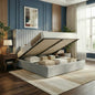 Full/Queen/King Lift Up Storage Bed Frame, Hydraulic Support System, Upholstered Platform Bed Frame, Underneath Storage,