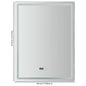 LED Anti-Fog Bathroom Mirror, Wall Mounted Lighted Vanity Mirrors with 3 Colors Dimmable, Touch Switch