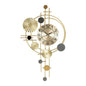 45x78cm Decorative Art Wall Clock Silent Non Ticking for Living Room Bedroom Kitchen Office Indoor Decor Modern Gold