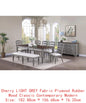 Contemporary 9-Piece Dining Set with Leaf, Includes Dining Table & 8 Ladder Back Chairs