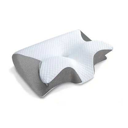 1pc Memory Foam Cervical Pillow, 2 in 1 Ergonomic Contour Orthopedic Pillow for Neck Pain, Contoured Support Pillows