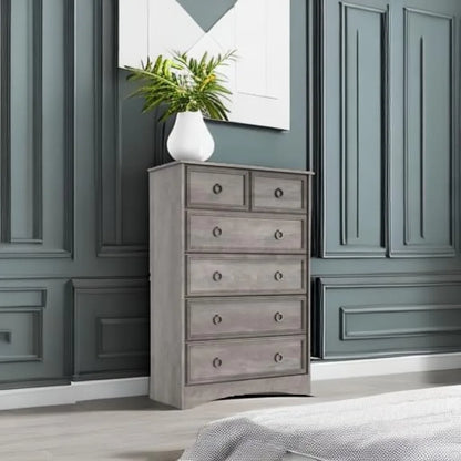 Modern 6 Drawer Chests of Drawers,, 44.33" Tall