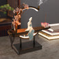 Bymaocar New Chinese Style Zen Meditation Incense Burner Set with Unique Smoke Tabletop Decoration for Living Rooms, Tea Rooms