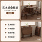 Dark Folding Dining Tables Slim Provincial Chic Modern Dining Tables Retro Mid Century Mesa Comedor Plegables Furniture For Home