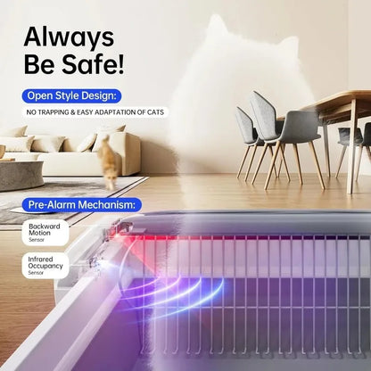 Automatic Self-Cleaning Cat Litter Box Odor-Free Oversized Intelligent Cat Toilet Large Semi-Enclosed Cat Sandbox