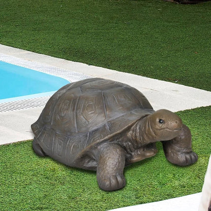 Turtle Statues Garden Outdoor Decor Fiber Reinforced Concrete Lawn Sculptures Charming Tortoise Figurines Whimsical Yard