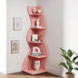 Corner Shelf, Modern 5-Tier Wall Corner Bookshelf, Stylish Corner Small Bookcase Storage Rack Plant Stand