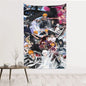 B-BLEACH Anime Tapestry, Home Decor, Hot-Blood Cartoon Character Wall Art Tapestries Backgrounds  For Living Room