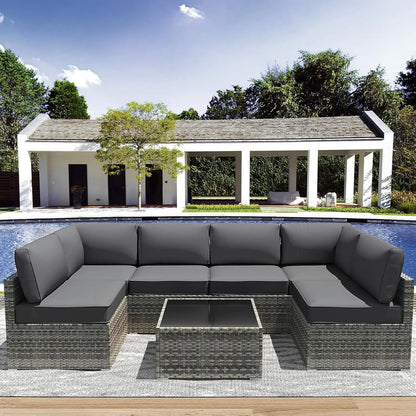 Outdoor Replacement Cushions for Patio Furniture,Water-Resistant Sofa Cushion