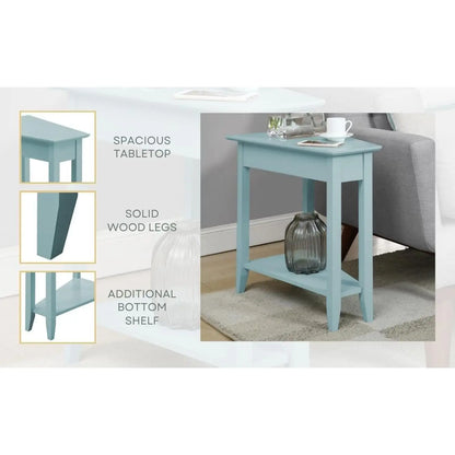 American Heritage Wedge End Table  24L   16W   24H