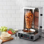 Vertical Broiler Gyro Rotisserie Oven 13lbs Capacity For Home Commercial Kitchen Party, 2 Burners 122℉-572℉ Temperature Control Meat Roaster Machine Doner Kebab Cooker