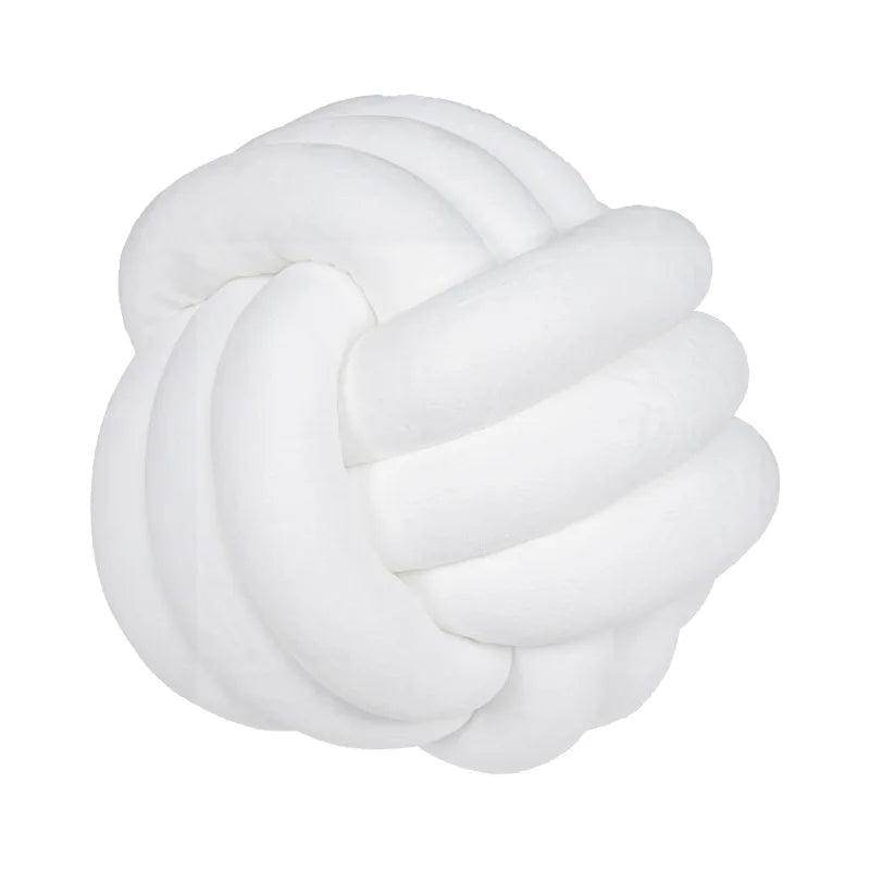 Lilac Decorative Throw Knot Pillow Ball for Home Chair Sofa Couch Bed Aesthetic Round Velvet Knotted Pillow Cushion Gift