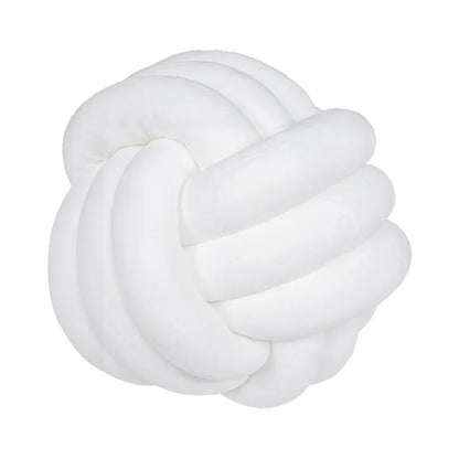Lilac Decorative Throw Knot Pillow Ball for Home Chair Sofa Couch Bed Aesthetic Round Velvet Knotted Pillow Cushion Gift