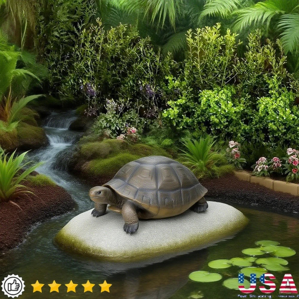Charming turtle statues of concrete Durable and decorative lawn,garden ornaments perfect create welcoming atmosphere