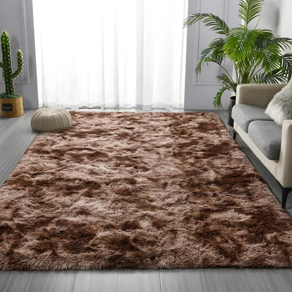 Lochas Super Soft Plush Tie Dye Velvet Rugs for Home Decor