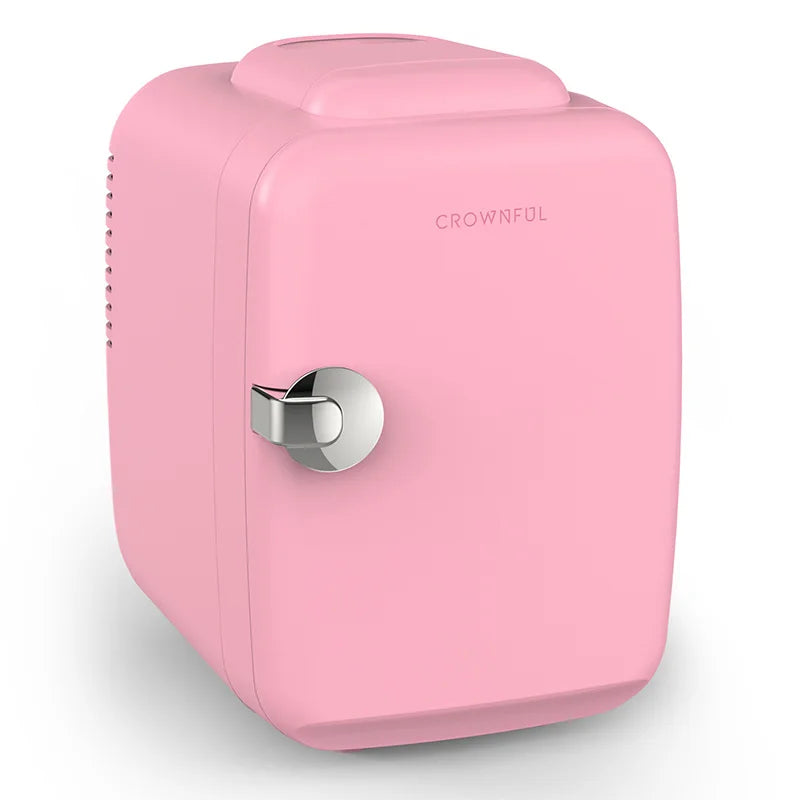 4L Mini Fridge 110V 220V Beauty Makeup Skincare Refrigerator AC/DC Heated Cooling Beauty Refrigerator Car Mini Fridge