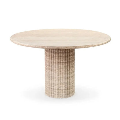 90cm Round Marble Dining Table Set with 6 Chairs for 4 Seater Dining Room