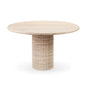 90cm Round Marble Dining Table Set with 6 Chairs for 4 Seater Dining Room
