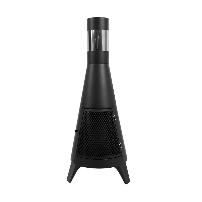 Large Capacity Wood Stove Outdoor Heater with Chimney Stainless Heating Gear Patio Heater Bonfire Aquecedor Lareira