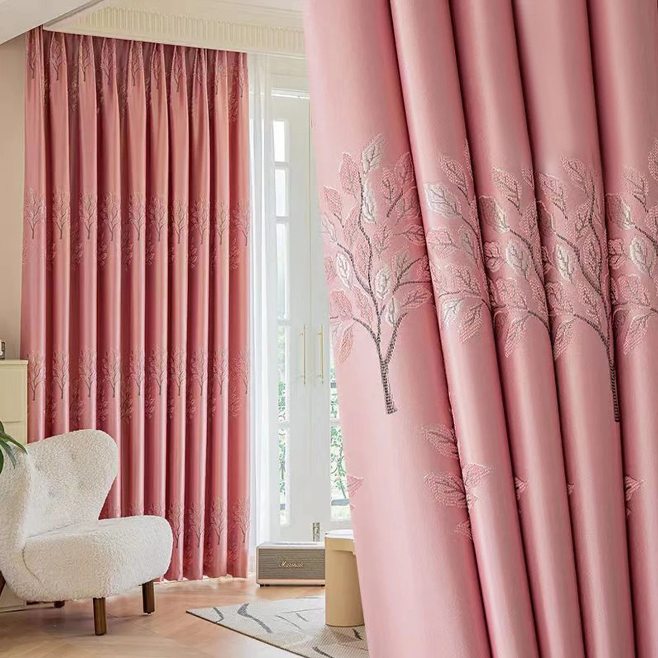 Tiffany Blue Curtains Blackout High-end Heat Insulation Sun Protection Multi-color Optional