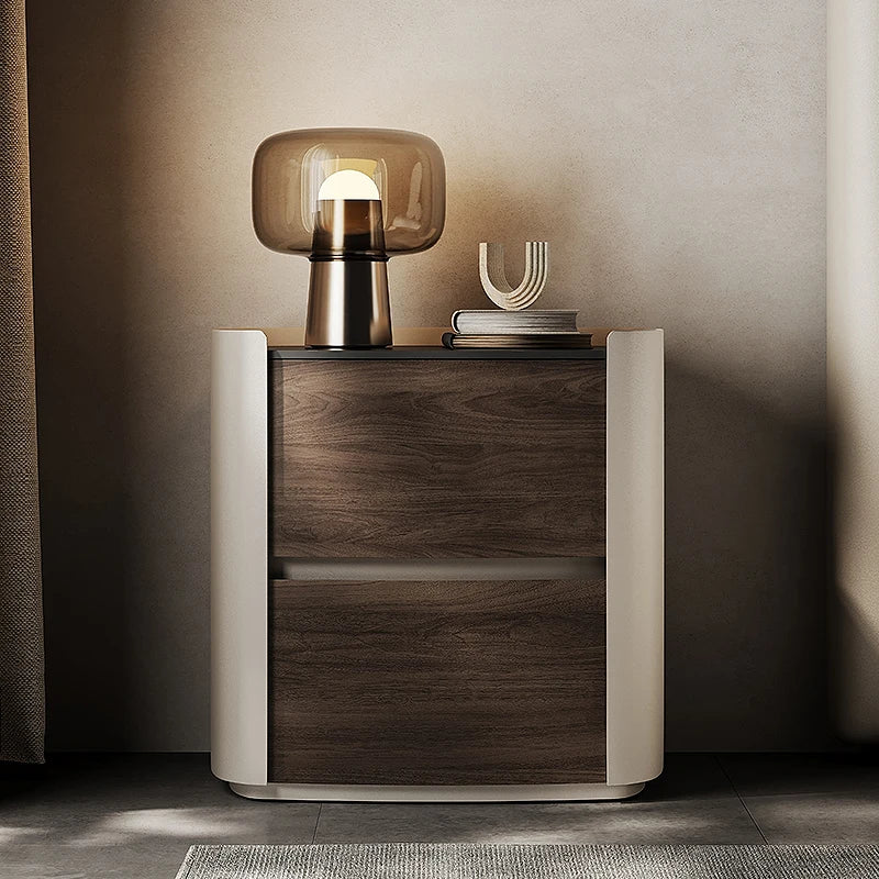 Luxury Simple Night Table Modern Storage Italian Style Nightstand Exquisite Trendy