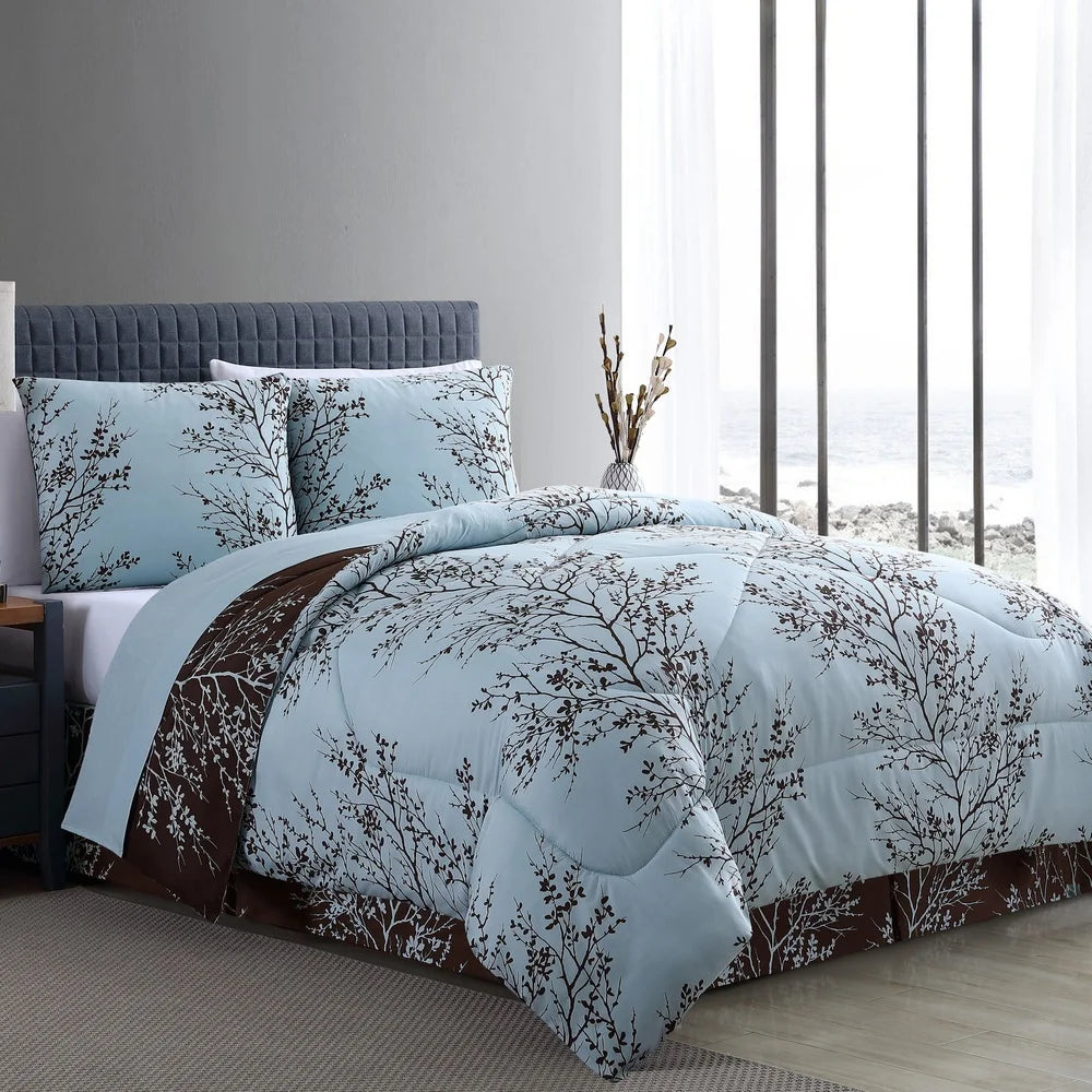 8-Piece Reversible Queen Comforter Set