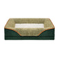 An oversized dog bed removable washable for all seasons, pet bed sofa, comfortable and soft cat sofa bed with raised edges,