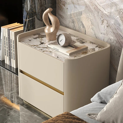 Italian Trendy Premium Night Table Simple Luxury Delicacy Bedside Tables Drawers Storage Table De