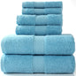 6PCS / 3PCS Cotton Towel Set Luxury Lace Embroidered Bath Towel Face Towel Hand Towel Washcloths Quick Dry Terry Towels 17Colors
