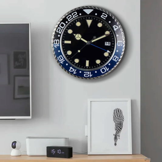 Luxury Creative Wall Clock Modern Metal Design Art Wall Clock Home Large Digital Luminescent Bedroom Decoration Clock