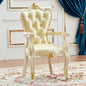 European Solid Wood Dining Chair Princess Lazy Throne Luxury Lounge Chair Fashion Butterfly Ergonomic Muebles Entrance Furniture