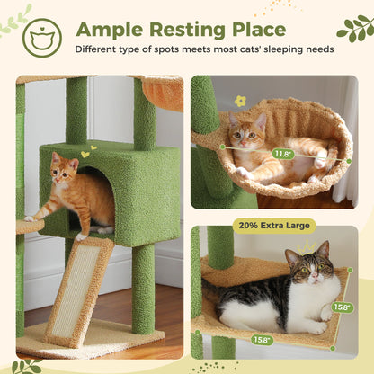 Adjustable Height Floor to Ceiling Cat Activity Tree