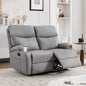 Gray Double Reclining Loveseat Wall Hugger for Living Room, RV, Home Theater (2 Seater)