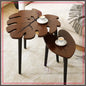 Leaf Nesting Tables Set of 2, Modern Wooden Coffee Side Tables for Living Room Bedroom