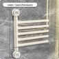 Bathroom Towel Pole Non Perforated Wall Mounted Suction Cup Storage Rack Bathroom Multi Pole Rotating Towel Storage Rack