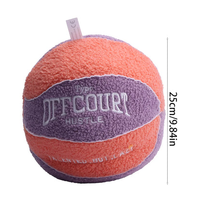 25CM Offcourt Basketball Plush Pillow Soft and Trendy Basketball Plush Toy Children Birthday Boyfriend Gifts Home Decoration