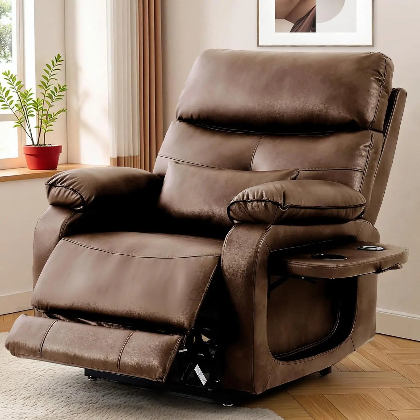 Dual Motor Power Lift Recliner Chair for Adult & Elderly, Infinite Position Lay Flat Lift Chair with Heat &, Customized