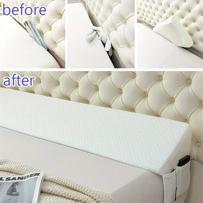 Bed Wedge Pillow - Adjustable 0-7" Gap Filler for Headboard & Mattress/Wall, Backrest, Bed Pillows for Snoring, Spinal Alignment