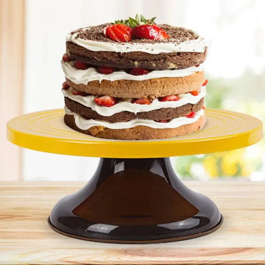 10Inch Pastry Turntable Cake Stand ABS Pastry Rotating Tray Decorating Supplies
