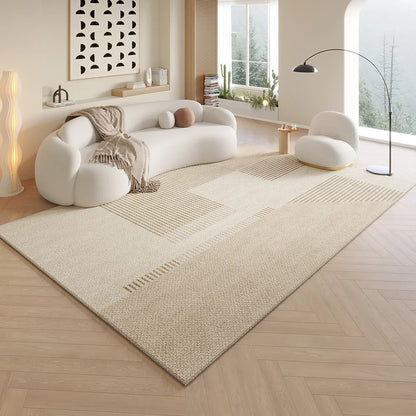 Cream Minimalist Rug Durable Non-Slip Living Room Sofa Mat Bathroom  Floor Covering Home Furnishings