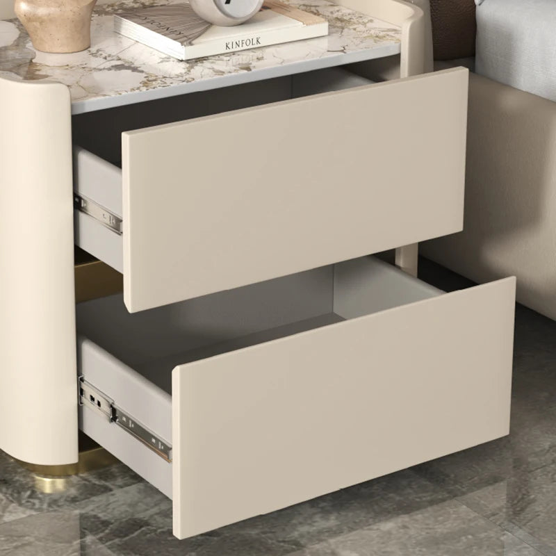 Italian Trendy Premium Night Table Simple Luxury Delicacy Bedside Tables Drawers Storage Table De