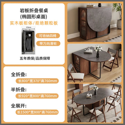 Foldable Wabi Sabi Dining Tables Mid Century Space Saving Design Waterproof Dining Tables Unique Retro Столы Обеденные Furniture