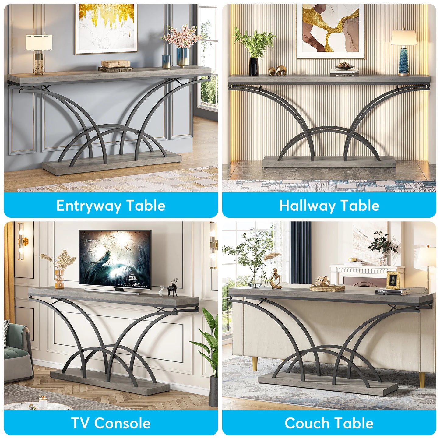 Tribesigns 70.9 Inch Extra Long Console Table for Entryway