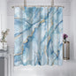 1 piece of 180x180cm blue marble pattern digital printing shower curtain partition bathroom waterproof and mold resistant