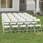 20 Pack White Folding Chairs,Plastic Folding Chairs Outdoor Indoor,350lb Capacity,Portable Event Chair,Lightweight Folding Chair