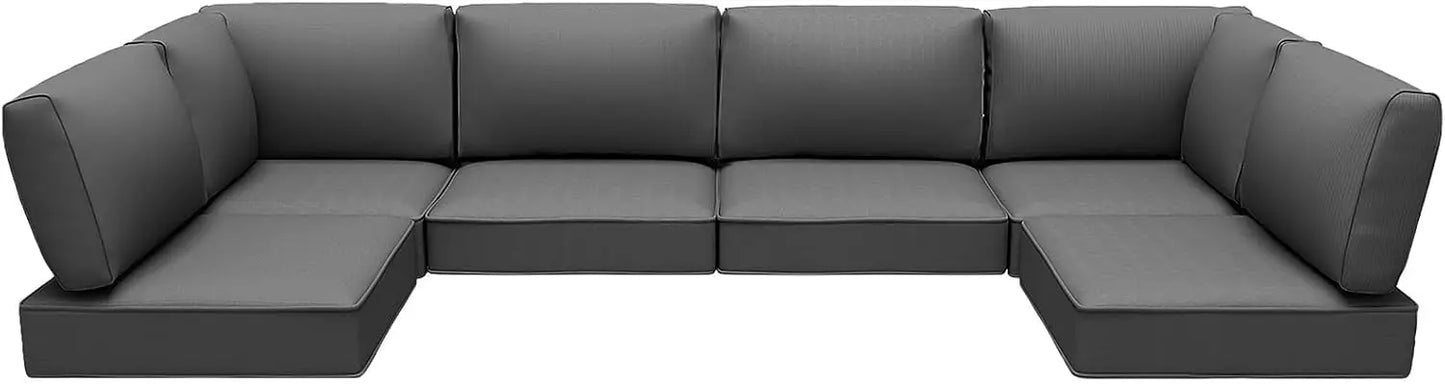 Outdoor Replacement Cushions for Patio Furniture,Water-Resistant Sofa Cushion