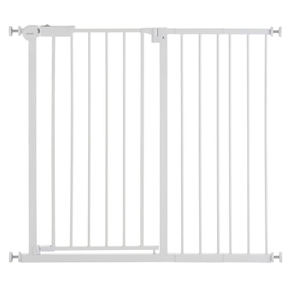 SucceBuy  Gate 28/30/36 Inches High Dog Gate Easy Step Walk Thru Child Pet Security Pressure Mount Kit Wall Cups Doorways